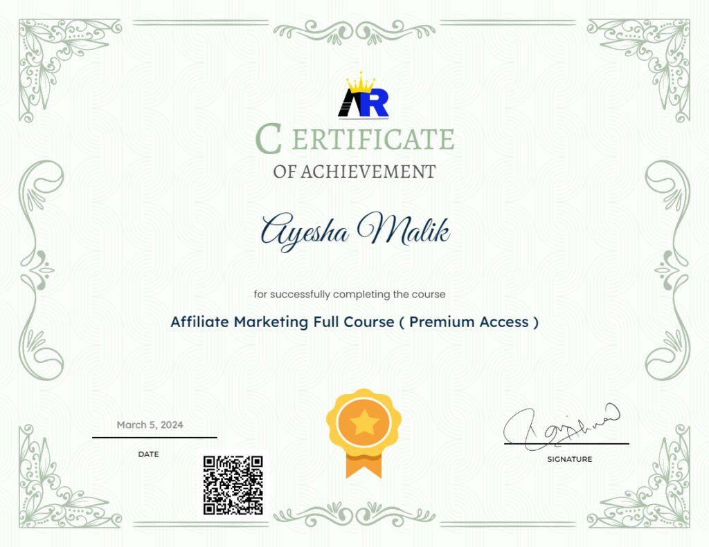 certificate-ayesha malik